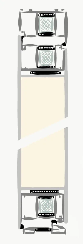 beidseitige aufsatyfuellung