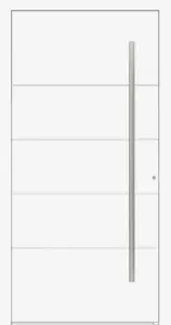 Moderne Aluminium-Haustür Modell 5314 von NORTA. Stilvoller Eingangsbereich mit hoher Sicherheit und Dämmung.