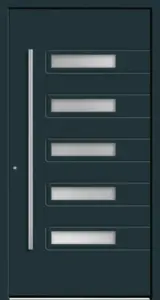 Moderne Alu-Haustür Modell 5414 von NORTA. Stilvoller Eingangsbereich mit hoher Sicherheit und Dämmung.