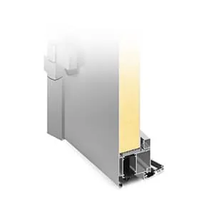 Aluminium Haustür mit einseitigem Paneel von NORTA. Langlebiges Design und hohe Sicherheit für Ihren Eingangsbereich.