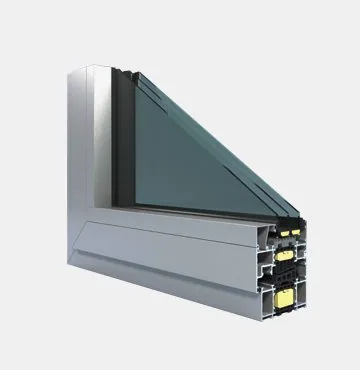 Aluminiumfensterprofil von NORTA. Hochwertige Lösung für effiziente Wärmedämmung und modernes Design.