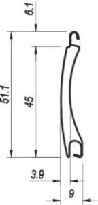 Alupanzer Rollladenprofil 45 mm von NORTA. Robustes Material für langlebige Sicherheitslösungen und effektiven Sonnenschutz.