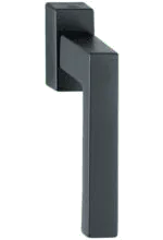 Moderner Fenstergriff Cube in Anthrazit von NORTA. Stilvolles Design für eine elegante Fensterbedienung.