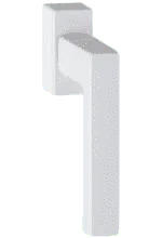 Fenstergriff Modell Cube in Weiß von NORTA. Modernes Design aus hochwertigem Material für einfache Handhabung und Langlebigkeit.