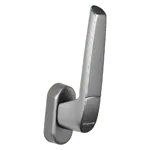 Schüco Designio Fenstergriff in Silber von NORTA. Elegantes Design für moderne Fenster mit hoher Funktionsqualität.