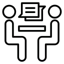 Piktogramm Consulting in Grün. Grafisches Symbol für die NORTA Webseite.