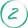 Piktogramm Schritt 2 in Grün. Grafisches Symbol für die NORTA Webseite.