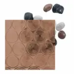 Strukturiertes Ornamentglas Botzenglas in Braun von NORTA. Ideal für dekorativen Sichtschutz und stilvolle Fensterlösungen.