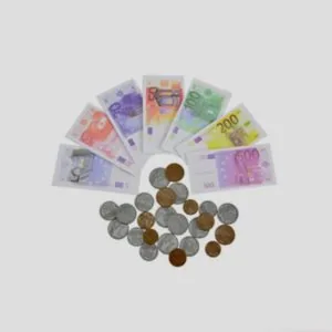 Symbolbild mit Euro-Scheinen und Münzen. Darstellung von Wert und Preisgestaltung für NORTA Produkte.