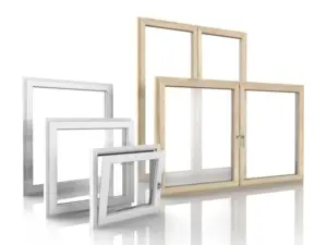 Verschiedene Fensterrahmen aus Holz und Weiß von NORTA. Hochwertige Lösungen für energieeffiziente Verglasung und Design.