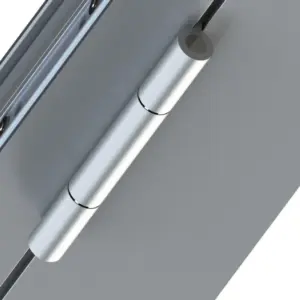 Türband in Silber von NORTA. Robust und langlebig für hochwertige Türen und sichere Scharniere.