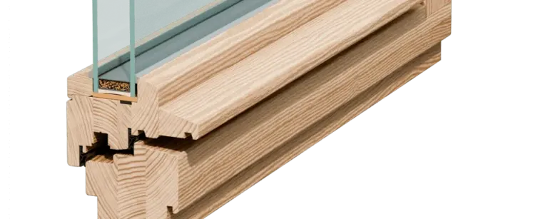 Fensterprofil aus Holz mit Tropfkante von NORTA. Ideal für langlebigen Schutz und elegante Optik Ihrer Fenster.