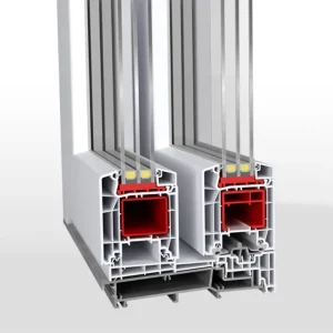 Profil der Aluplast Hebe-Schiebe-Tür mit 85mm Bautiefe von NORTA. Hochwertige Lösung für maximale Stabilität und Wärmedämmung.