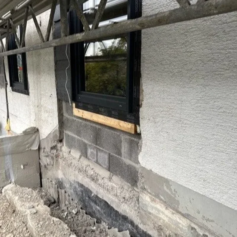 Fenster in einem Gebäude während der Renovierung von NORTA. Hochwertige Montage für optimierte Energieeffizienz.