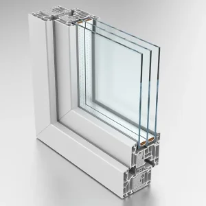 Fensterprofil mit dreifach Isolierglas von NORTA. Hervorragende Dämmung und Energieeffizienz für Ihr Zuhause.