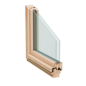 Holzfenster 80 mm mit moderner Verglasung von NORTA. Effiziente Wärmedämmung und stilvolles Design für Ihr Zuhause.