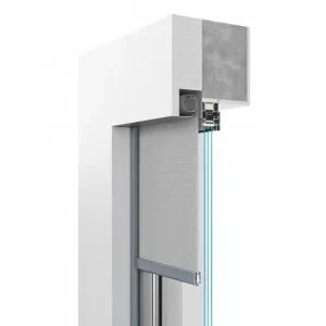 Vorsatzscreen für Verputzmontage von NORTA. Elegante und funktionale Lösung für Sonnenschutz und Energieeffizienz.